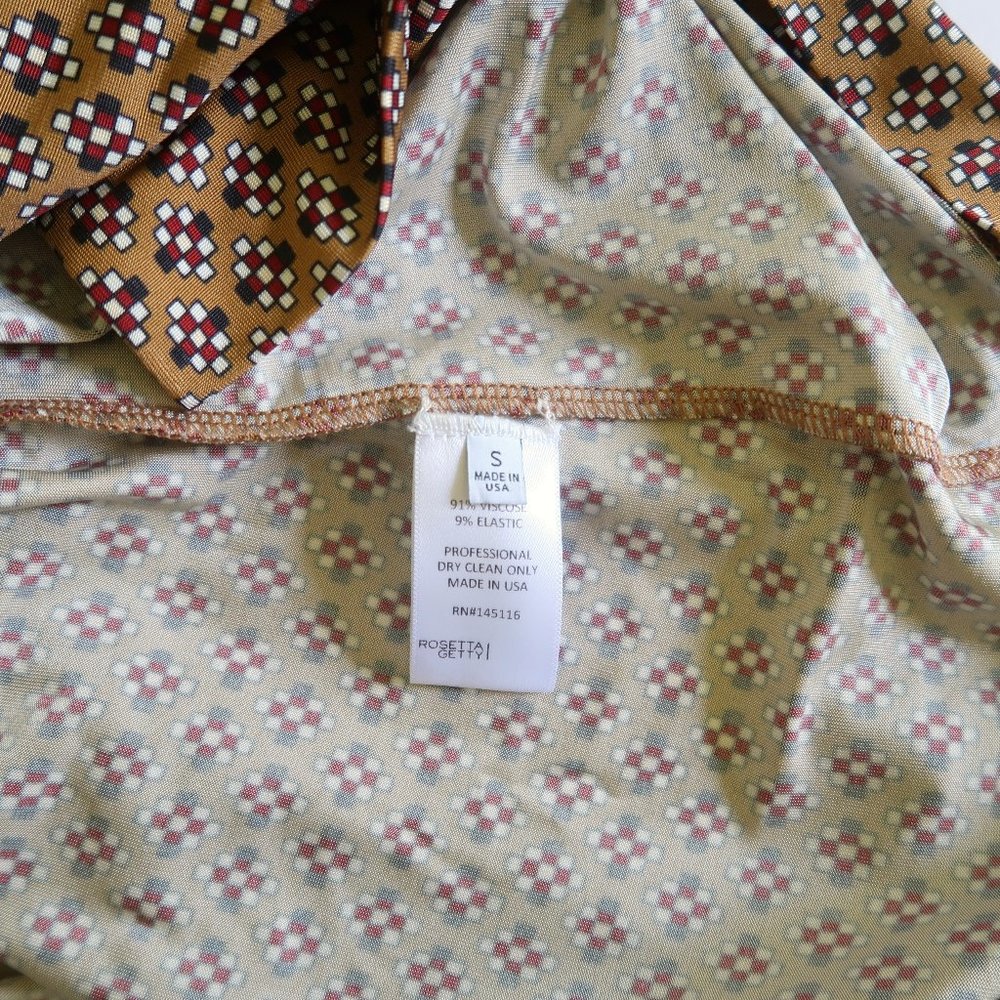 Rosetta Getty Printed Stretch Button Up Shirt - image 5